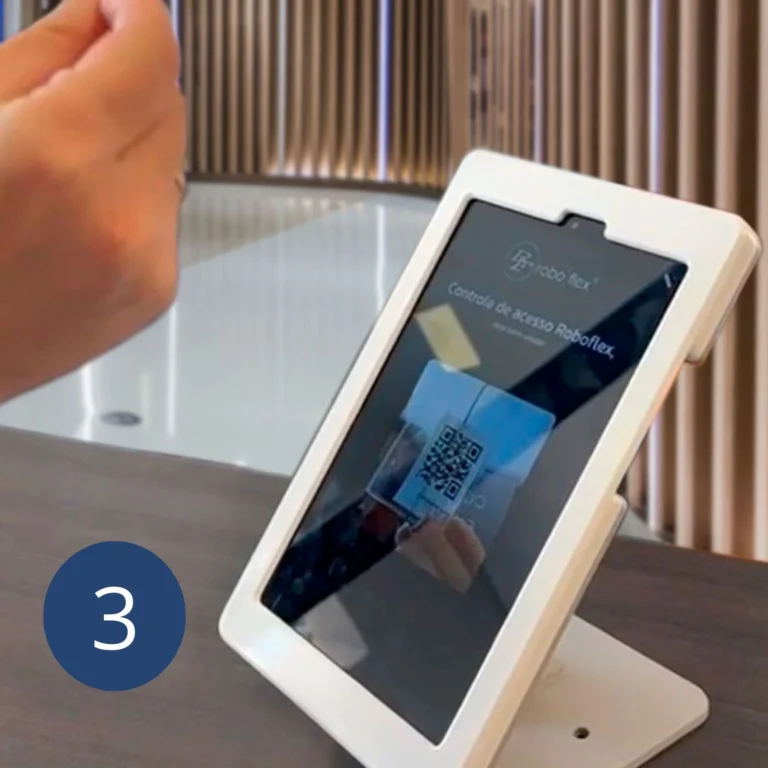 tablet controle de ponto mesa